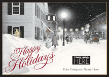 Vintage Dream Holiday Logo Cards