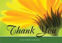 Golden Bloom Thank You Cards