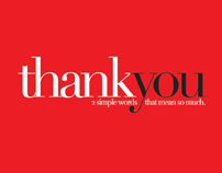 Two Simple Words Thank You Cards